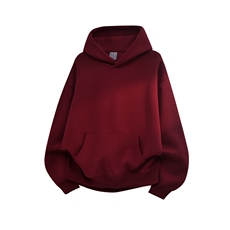 重磅全棉380克二开连帽卫衣纯色短宽套头外套男上衣AH932-特P34，女装短外套，星座610B-1