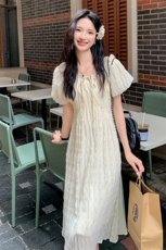 大货已出现货2024夏白色连衣裙浙宝一楼13P115K168，女装连衣裙，莘蕾