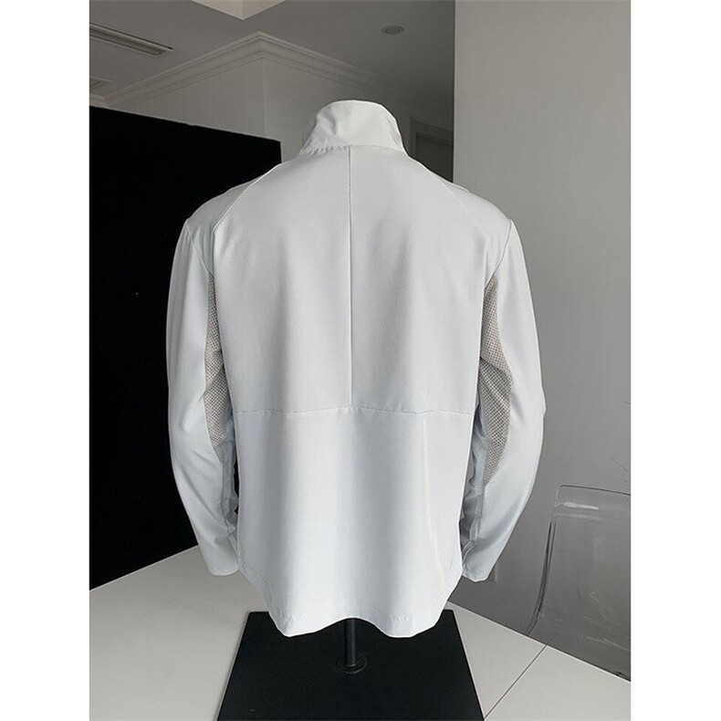 春夏款高品质冰感速干防晒服休闲户外运动外套透气弹力机能风夹克,男装防晒衣,电商A443
