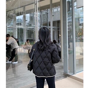 韩范羽绒外套图片
