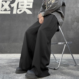 西装裤子男日系裤子宽松直筒休闲长裤垂感阔腿西裤K310-P45图片