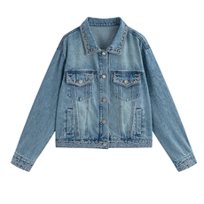 2026年春季牛仔外套，女装牛仔外套，浪花E族（衣布洛）