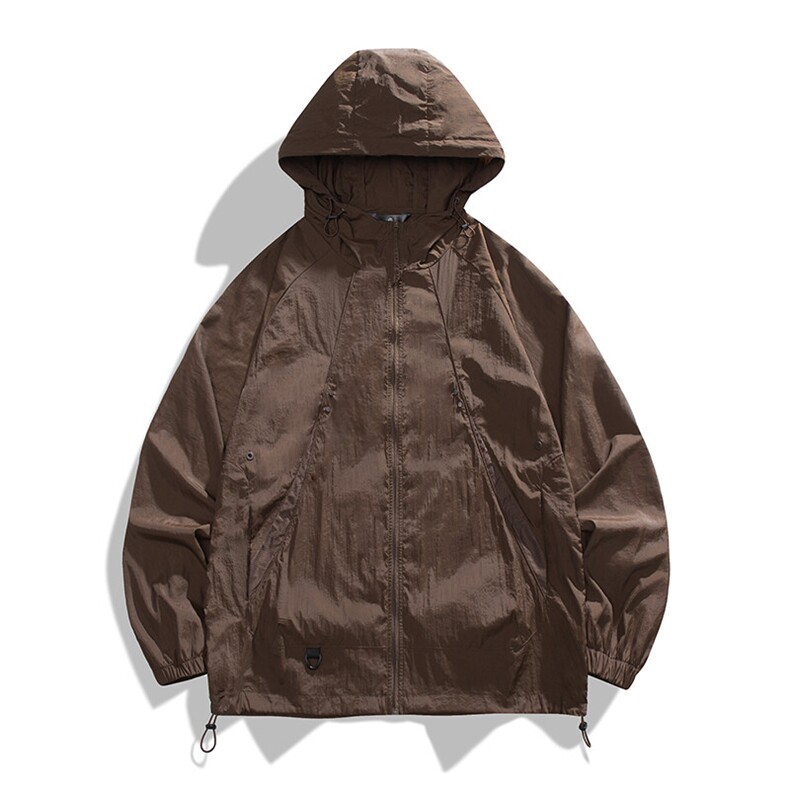 夏季中性风高品质50D尼龙皱时尚纯色防晒衣DSA157B-F7732-P55,男装防晒衣,电商A157B