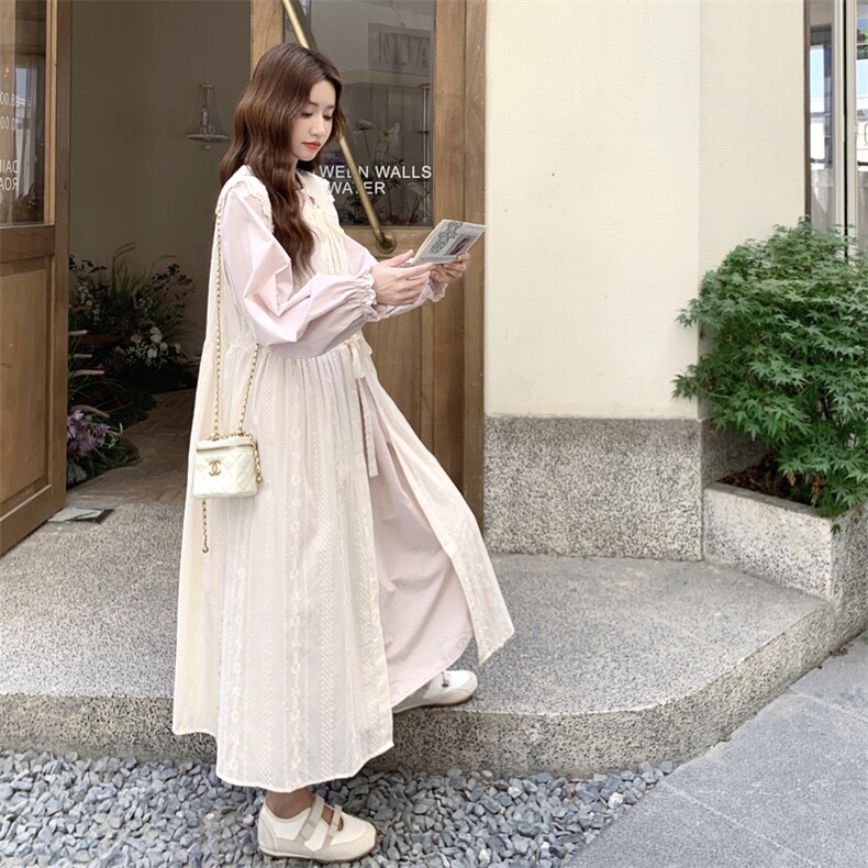 现货！主推款26春季粉色连衣裙+罩衫两件套2C056-7033-P175控258,女装套装/套裙,2C056