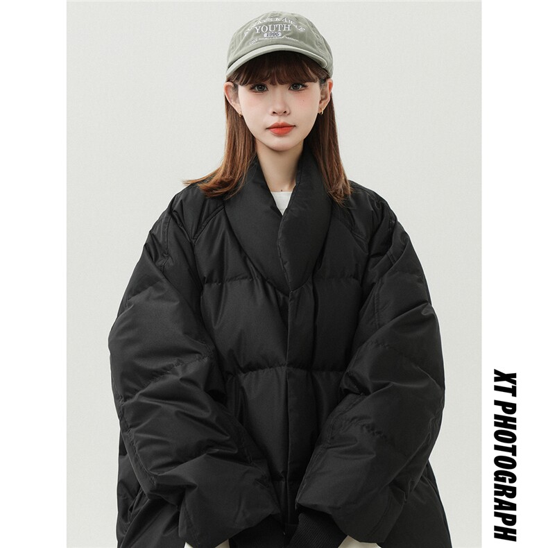 中性风白墙羽绒防风手套设计V领和服式羽绒服男YR77712P218控298，男装羽绒服，星座227-7