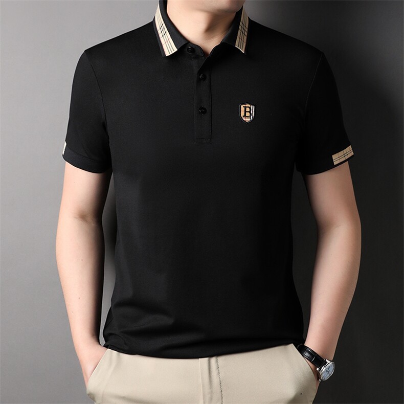夏季Polo衫纯棉商务休闲男装短袖t恤宽松翻领半袖体恤HP88319-P60,男装Polo衫,星座1105-3