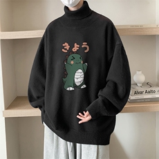 控68高领毛衣男士大码内搭毛线衣男GM45037-P45加绒款-P65，男装针织衫/毛衣，电商A040
