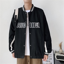 2026秋冬港风学生复古棒球服夹克男女同款/A338-1-WT09-P85，男装夹克，电商D325