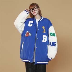 2025冬装开衫棒球服夹克棉衣棉服女棉袄情侣外套3331-P80控118图片