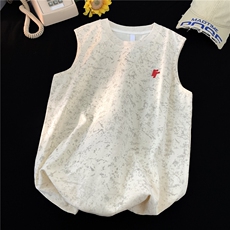主推款！夏季新款背心无袖T恤男坎肩潮牌汗衫815A-BX801-P35控58，男装T恤，星座815A