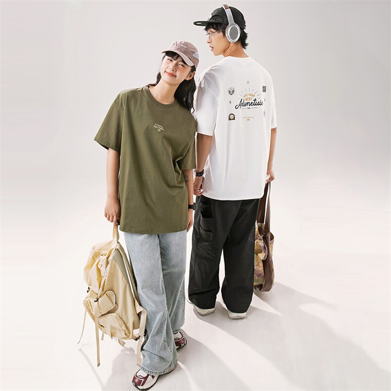 2024夏季新款男装日系潮牌印花圆领宽松短袖休闲T恤半袖T878-F40,男装T恤,电商A101（原外27）