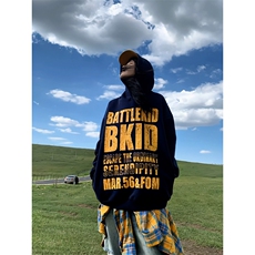 C0228-P55连帽宽松上衣男女款美式字母印花卫衣，男装卫衣，星座617A-2