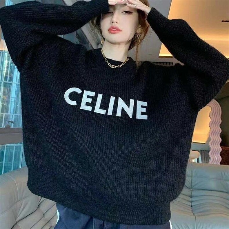 套头毛衣～黑色、军绿色～，女装针织衫/毛衣，LOVELS