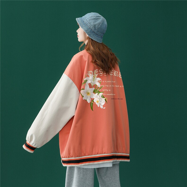 中性风2026秋季新品港风ins潮牌设计感宽松棒球服G234p65控88,女装职业装,A247A