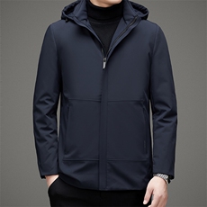 21冬季新款连帽鹅绒羽绒服潮休闲时尚男士上衣外套MSNAY7188-P370，男装羽绒服，电商B212（原钱塘6029）