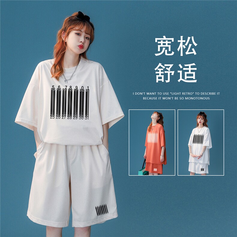 中性风 2023夏季新款设计感小众运动休闲套装TZ859 P50--控68图片
