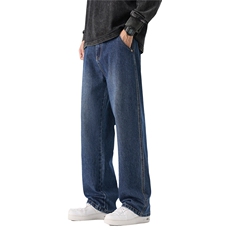 2026春季新款美式复古牛仔裤男宽松直筒潮流阔腿休闲裤K6622-P52，男装牛仔裤，星座610（原A335）