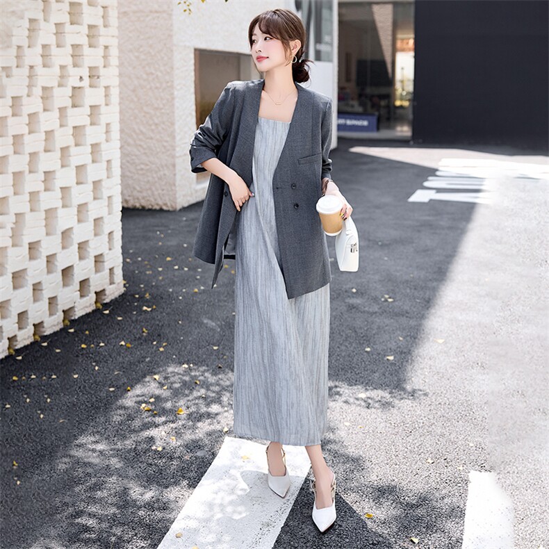 2025秋季潮妈产后满月外出上班哺乳期休闲喂奶女装连衣裙职业套装,女装套装/套裙,尚娜萱