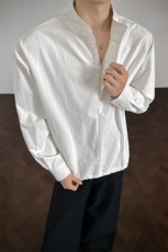 时尚立领棒球服衬衫韩版户外宽松抽绳防晒外套衬衫男冲锋衣P42，男装防晒衣，电商B319