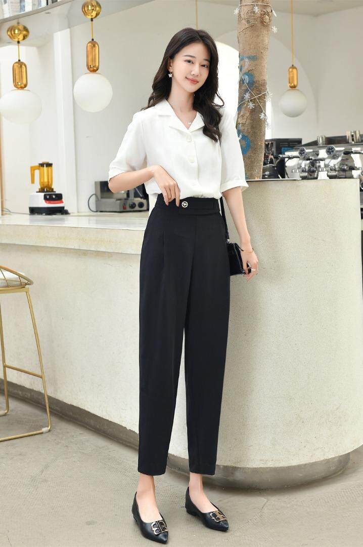 西装裤套装，女装休闲裤，哈真