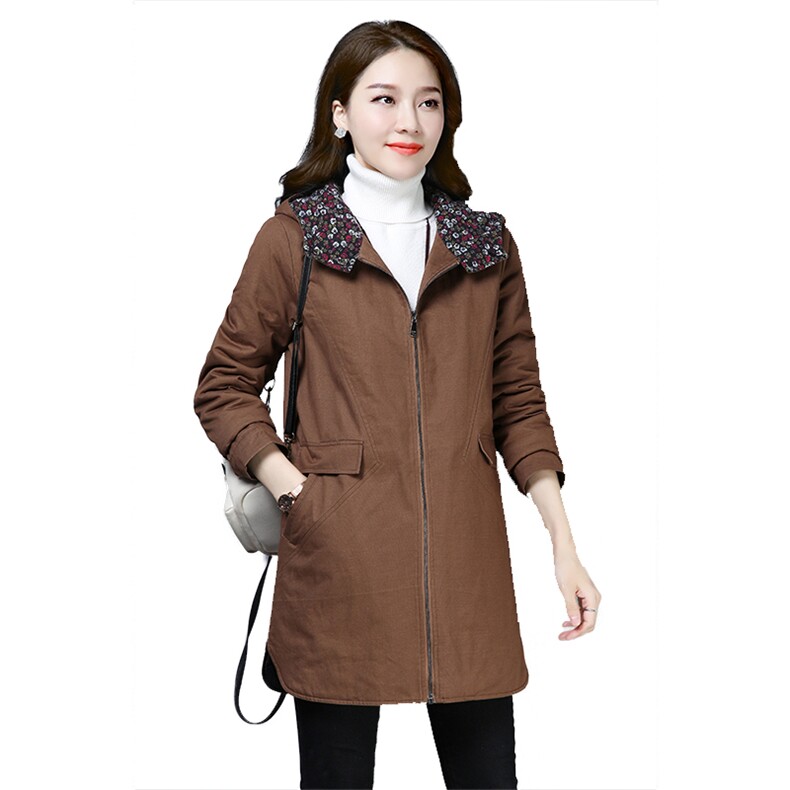 潮流拼接气质时尚休闲纯色拉链连帽短外套2020年冬季,女装短外套,独衣靓