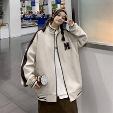 外套男女2023新款秋季潮流百搭宽松棒球服情侣夹克上衣JK0295-P90，男装夹克，星座308B-2