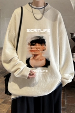 控78假两件毛衣男大码加绒针织衫男毛线衣M80213-P55加绒P70，男装针织衫/毛衣，电商A040