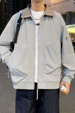夜景潮牌秋季小米格防水翻领夹克男士冲锋衣外套A406JK2557P70，男装夹克，星座309（原A406）
