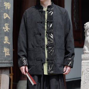 新中式现货秋装新款男士夹克情侣外景加厚外套JK99-P110-控188图片
