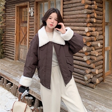 新款冬装羊羔毛领棉服（大货已出），女装棉衣/棉服，2C222