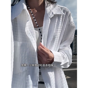 XZ809A/SYR19/P45/控68   格子面料泡泡纱长袖衬衫图片