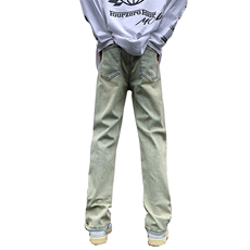 2023早春美式高街弹力修身重工艺水洗牛仔裤货号K695P60，男装牛仔裤，电商A063