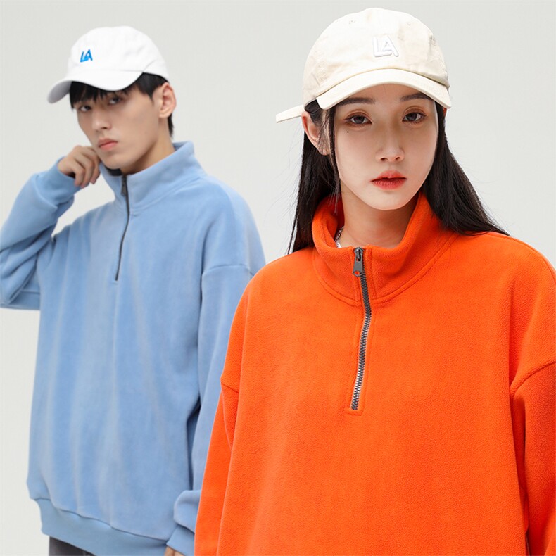 奥粒绒外套基础纯色休闲百搭立领套头卫衣男女同款EY3661-P80，女装短外套，电商B306