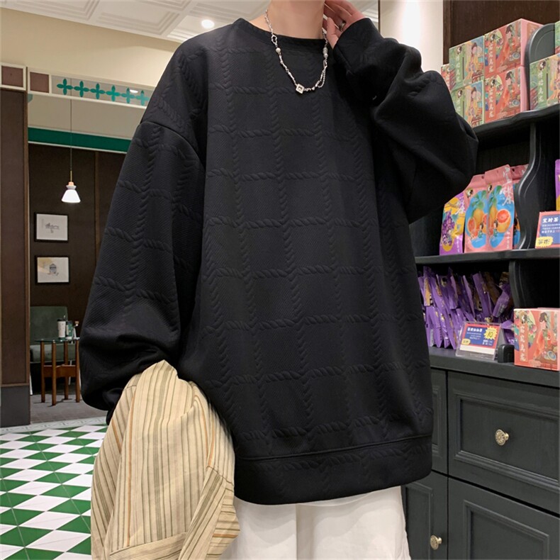 W108/P35春装新款现货潮卫衣男美式ins休闲宽松大码T恤男上衣，男装T恤，电商基地A050