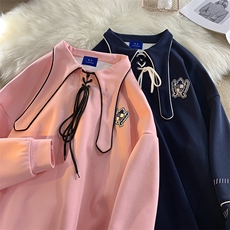 EQ184学院风卫衣男女情侣装班服春季jk外套2024新款P68，男装卫衣，电商C306-1