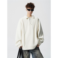 现货WY10167-特P45控88新款高品质大码百搭宽松半拉链卫衣男，男装卫衣，电商A059