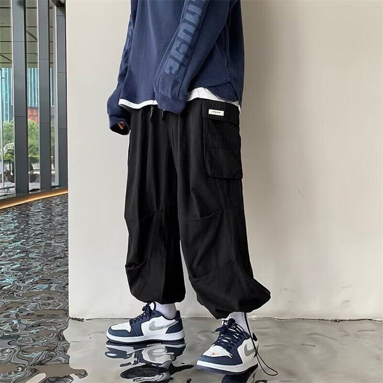 DK02-P40工装裤男士2025春秋款宽松直筒多口袋休闲百搭长裤子,男装休闲裤,星座603-2