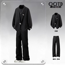 西服96%聚酯纤维4%氨纶M-5XL大码XF78126P95控148西裤XK78151P45，男装西服，星座227-7