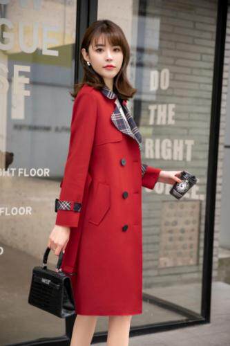 春装新款：现货空气层面料休闲风衣M、、XL、XXL，女装风衣，拉思维加丝