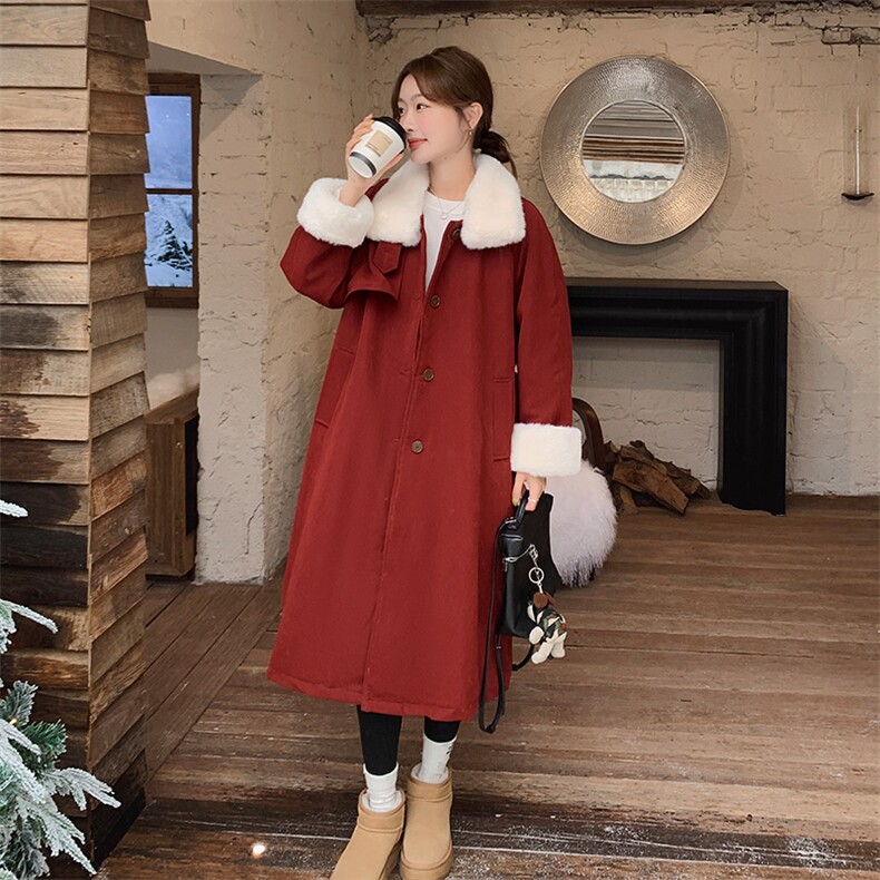 【现货】新品新年战袍红色派克服加绒外套2C037212P225K298,女装棉衣/棉服,2C037