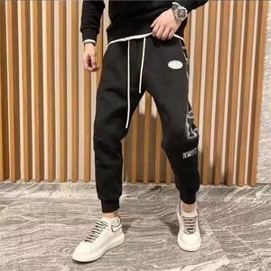 暗黑机能者风工装裤男秋冬加绒休闲裤子ins潮裤加超大码胖子显瘦图片