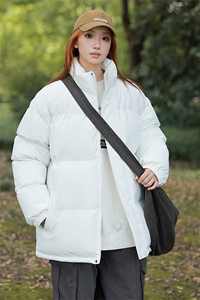 有 纯色二开秋冬大码羽绒服男女同款 班服团服定制 909P168图片