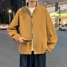 夜景秋季立领纯棉水洗棉夹克男士休闲外套上衣A406JK2570P85，男装夹克，星座309（原A406）