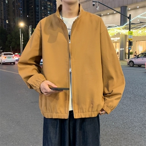 夜景秋季立领纯棉水洗棉夹克男士休闲外套上衣A406 JK2570 P85图片