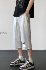 冰丝七分裤男大码速干短裤男五分裤黑地板风格QK72397-P25，男装休闲裤，电商A040
