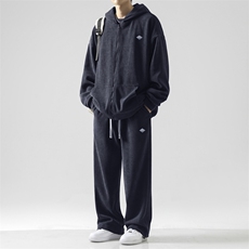 宽松休闲简约三件套新款春秋抗皱亲肤条绒SJT862-特批176，男装休闲套装，星座718