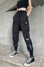 2022中性风街头九分多口袋机能工装裤束脚休闲裤男潮K15P35限59，男装工装外套，电商A099