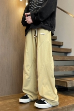 8XL-M休闲裤男日系潮牌拼接宽松阔腿裤直通工装裤K9103P68控88，男装休闲裤，电商D206-1