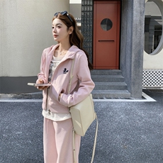 2026春款xian货小马粉色卫衣套装2C090-9057-P195-K298，女装套装/套裙，2C090