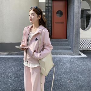 2026春款xian货 小马粉色卫衣套装2C090-9057-P195-K298图片